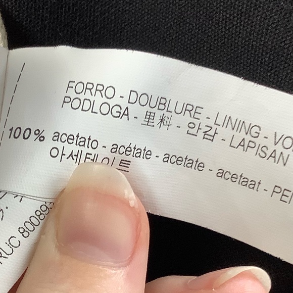 Zara Blazer with Contrast Piping in Black with White - Picture 8 of 8